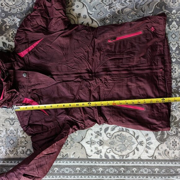 Columbia Bugaboo Interchange 3 in 1 Maroon Burgundy Women Ski Jacket XS - Picture 9 of 11